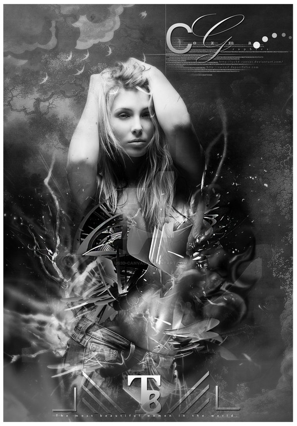 The most Beautiful Women, abstract digital artwork by Dag Yeshiwas