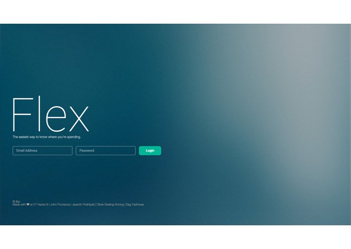Flex login screen