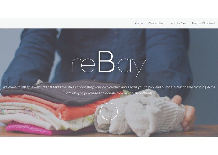 reBay landing page